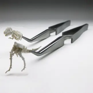 Cross lock stainless steel tweezers are like a third hand for building Tinysaur models