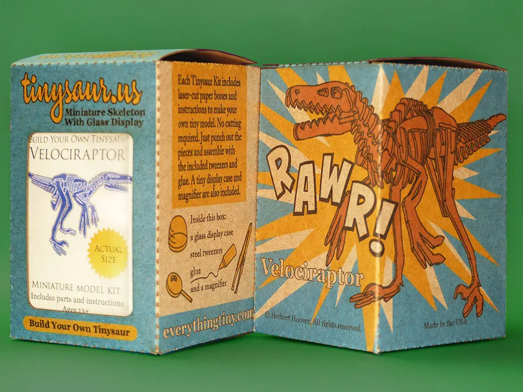 Velociraptor illustrated box