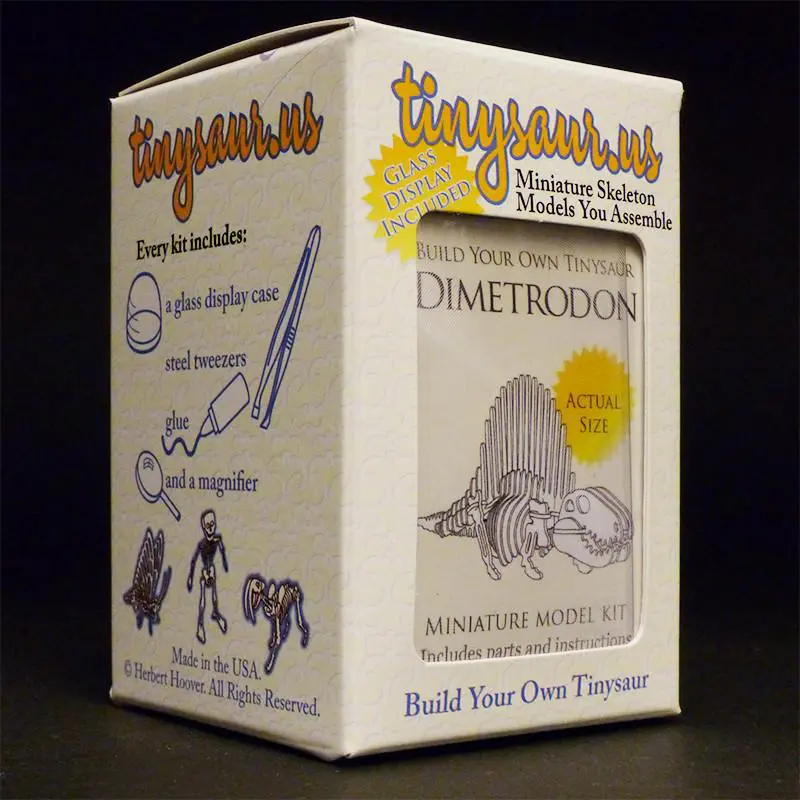 Dimetrodon all-in-one miniature skeleton model kit packaging