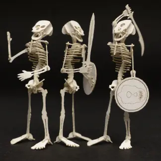Swords & Shields add-on for Tiny Human and other humanoid kits by Tinysaur.us