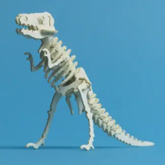 Assembled Classic tiny T-rex skeleton model by Tinysaur.us