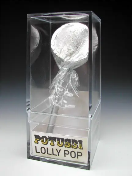 Pewter Lolly Pop in acrylic display box